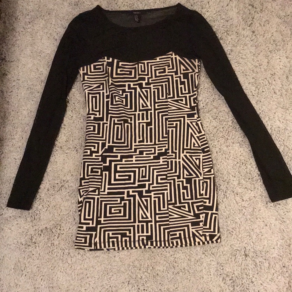 Black and white dress